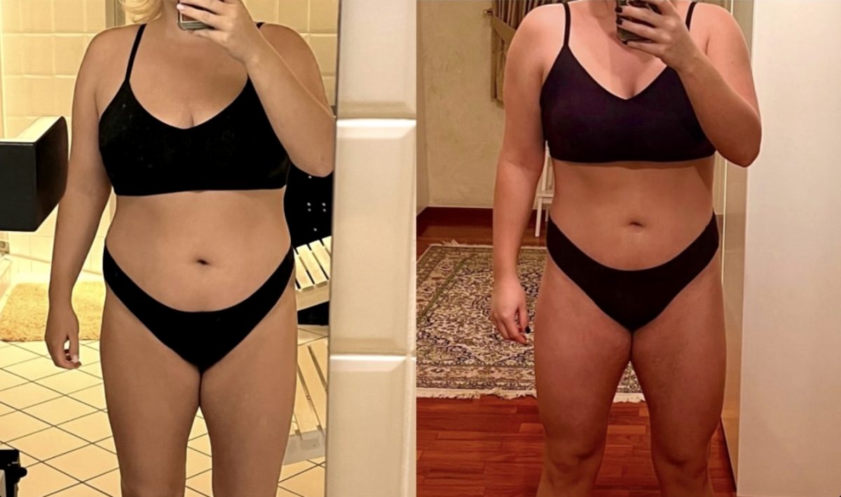 Client before and after