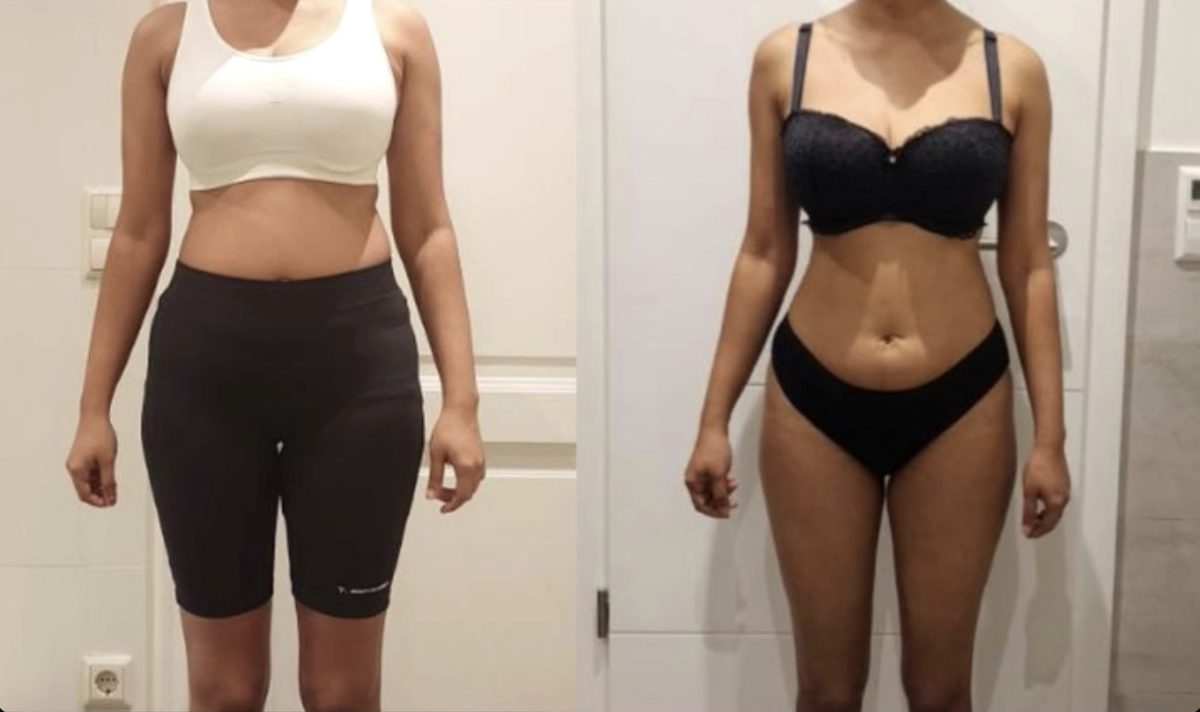 Client before and after